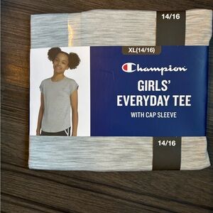Champion Girls' Everyday Tee - Light Gray